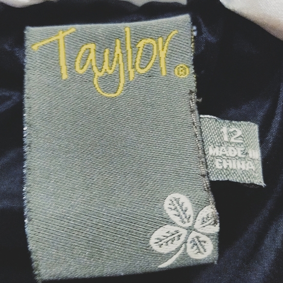 Taylor Elegant Black Ruffled Sleeveless Dress - Picture 11 of 12